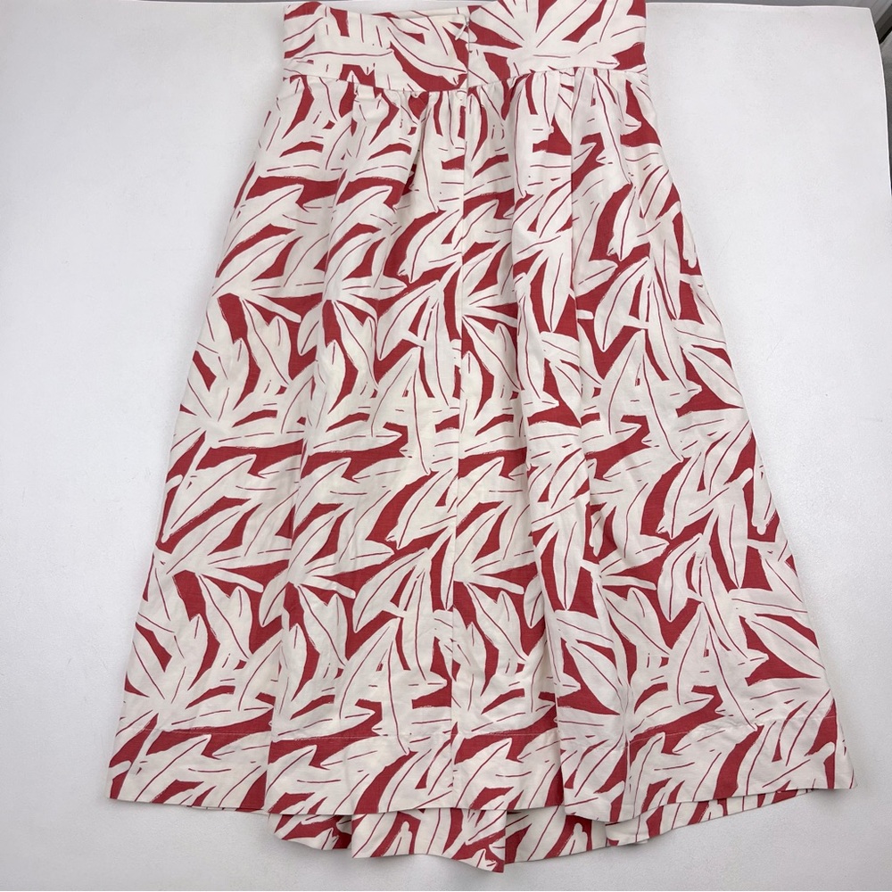 WHIT kimani skirt oversized leaf print